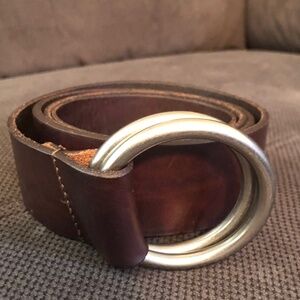 Abercrombie & Fitch Brown Double Ring Belt (Vintage) Good Condition Size M/L
